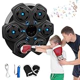 HIULLEN Music Boxing Machine, Elektronisches Musik-Box-Trainingsgerät Zur Wandmontage, Smart Bluetooth-Musik-Boxmaschine mit Boxhandschuhen, Bluetooth Musikboxing Maschine für Erwachsenen und Kindern