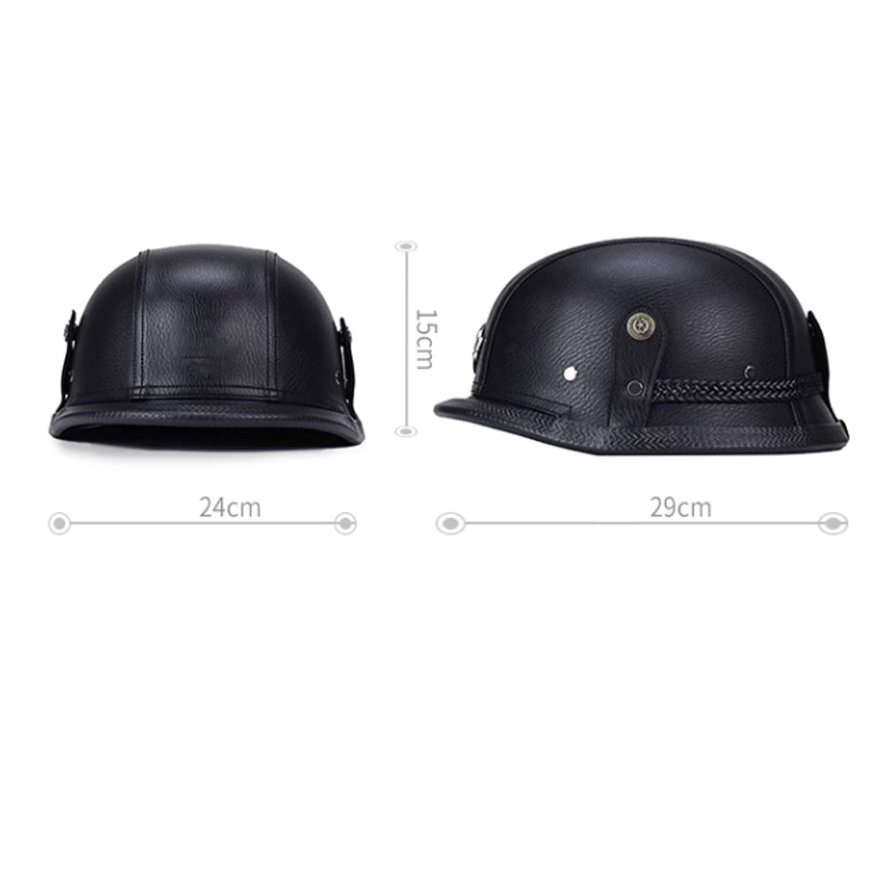 Casco jet retro, casco de moto, casco jet de scooter, casco de estilo alemán, casco de media carcasa, para hombre y mujer, casco vintage de media cara, casco de scooter, con guantes gafas, homologado