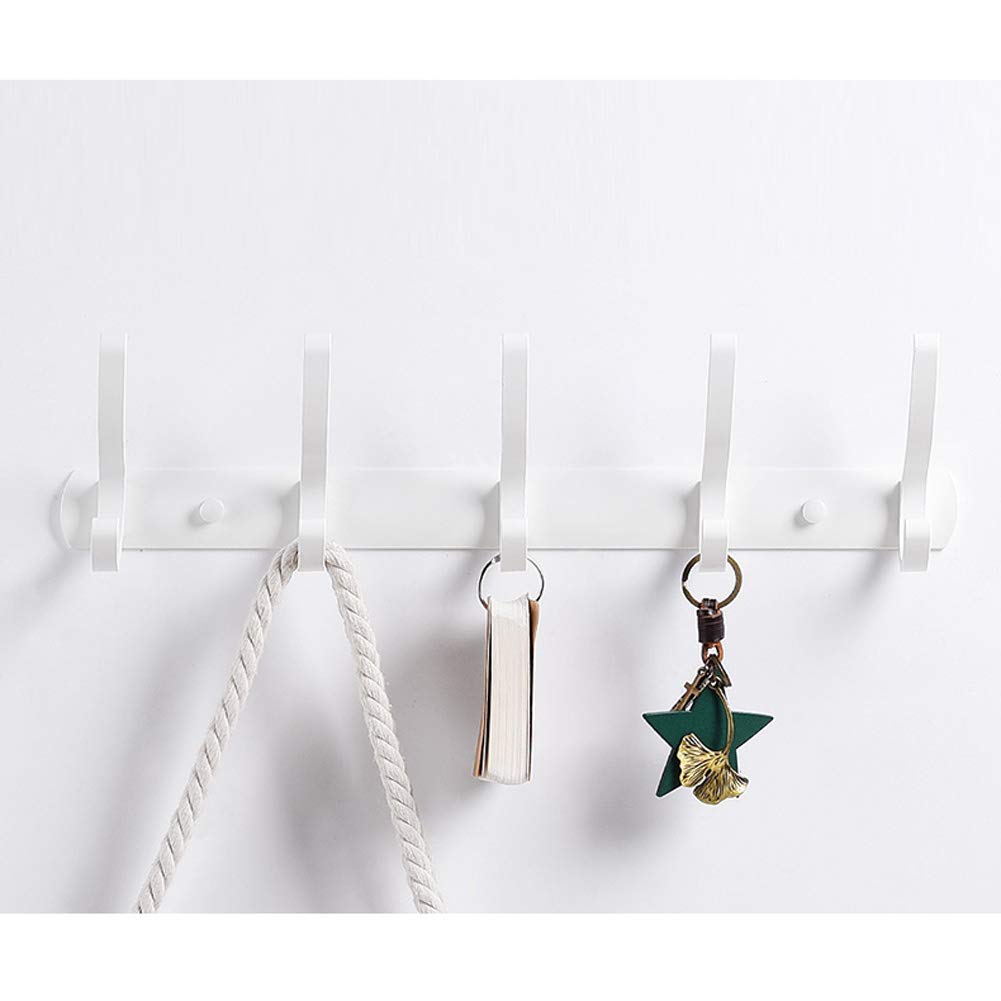 Coat rack Kleiderablage Wand 4/5/6/7/8 Haken Doppelhaken Weltraum-Aluminium Kleiderhaken aus Metall Kleiderbügel Schwerlast Türhaken Industriedesign Badezimmer Küche Umkleidekabine Kleiderschrank