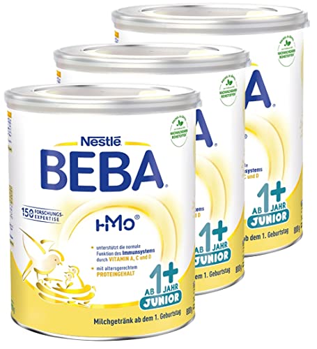 Nestlé BEBA JUNIOR 1 Milchgetränk ab dem 1. Geburtstag, 3er Pack (3 x 800g) Cover