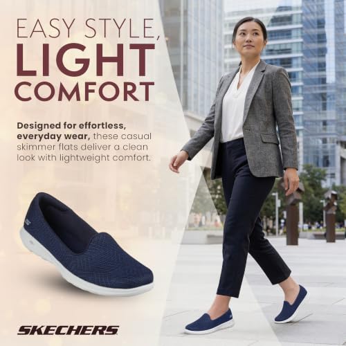 Image of Skechers Women's Go Walk Lite - Sweet Gal Slip-on Mesh Sneakers | Casual, GO WALK, 5GEN Cushioning, Air-Cooled Goga Mat, Machine Washable