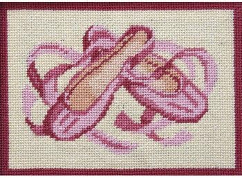 Alice Peterson Company Ballet Slippers Needlepoint Kit