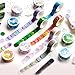 10 Rollos de Cintas Washi Set, Cinta Adhesiva Decorativa, 1000 Piezas Pegatinas de Puntos de 14mm, para Álbumes de Recortes Bricolaje