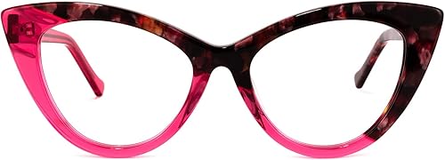 Zeelool Gafas de bloqueo de luz azul de ojo de gato para mujer, gafas de protección UV400, Maxine WA454518