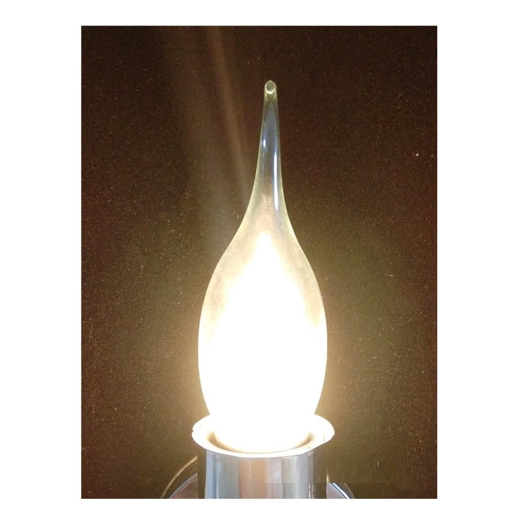 YXJX low voltage bulbs, Paquete de 50 bombillas LED de filamento E27/E26, 12 V CC, 1/2/3 W, C35L, for lámpara de araña con cola extraíble, for iluminación del hogar.(2700K warm white,12V E27 1W)