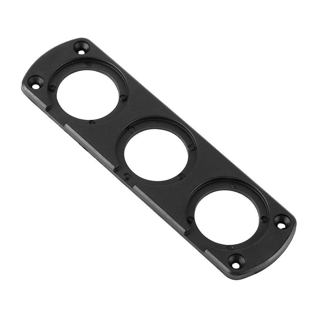 Leeadwaey Pannello di montaggio per accendisigari per auto impermeabile per pannello di presa per auto, pannello a 3 fori