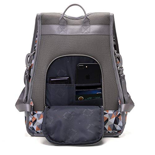 ECOSUSI Diaper Backpack Fully-Opened Baby Nappy Bag with Changing Pad Maternity Bag (Orange)