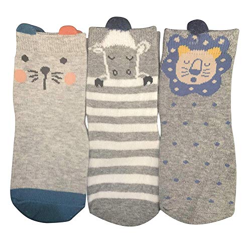 Baby Socks 6 Pairs Non Skid 12-36 Months Baby Boys Girls Toddler Socks2