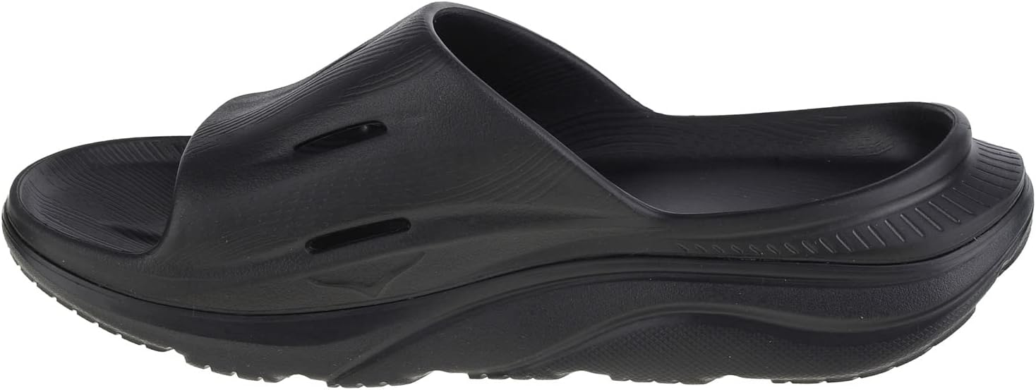 Hoka Unisex Ora Recovery Slide 3 Sandal, Black/Black, 10 US Men
