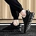 GDEBYZ Womens Mens Walking Tennis Shoes Slip On Running Sneakers Non Slip Casual Workout Athletic Gym Work Fitness Trainers Fashion Lightweight Comfortable Breathable US Black Size 6