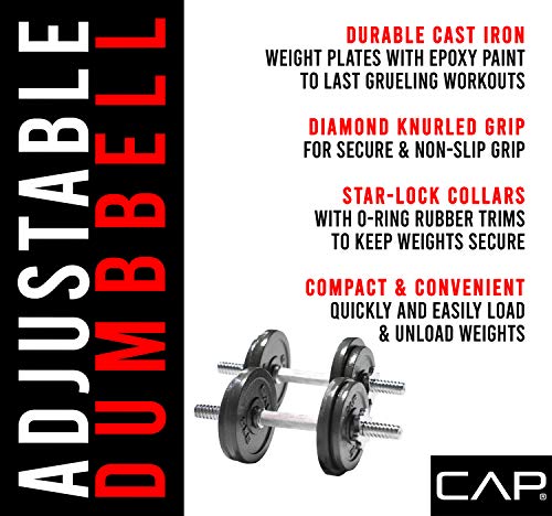 Image of Cap Barbell Adjustable Dumbbell Weight Set | Multiple Options