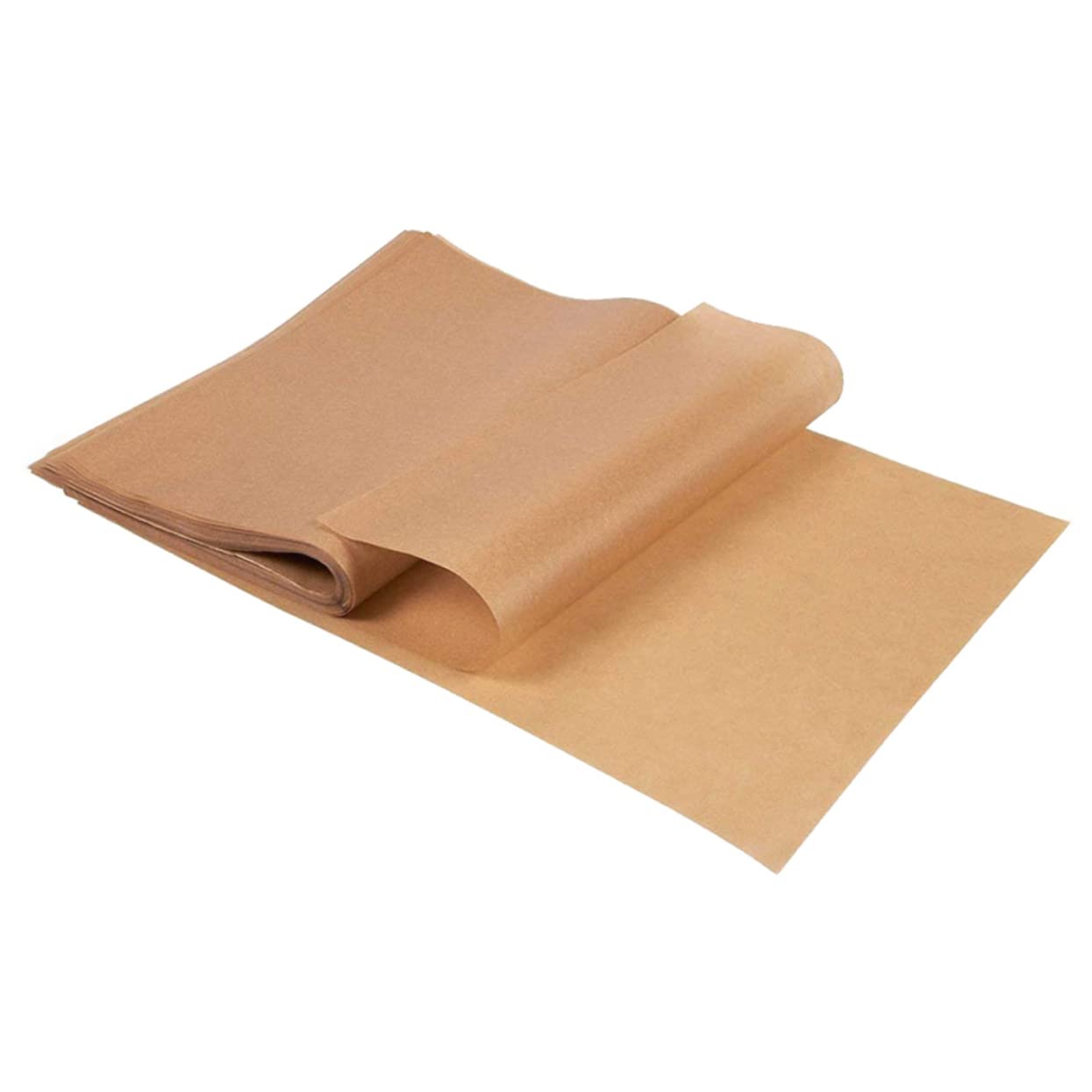 Papier Sulfurisé Antiadhésif 200 Pièces en Pulpe de Bois Marron