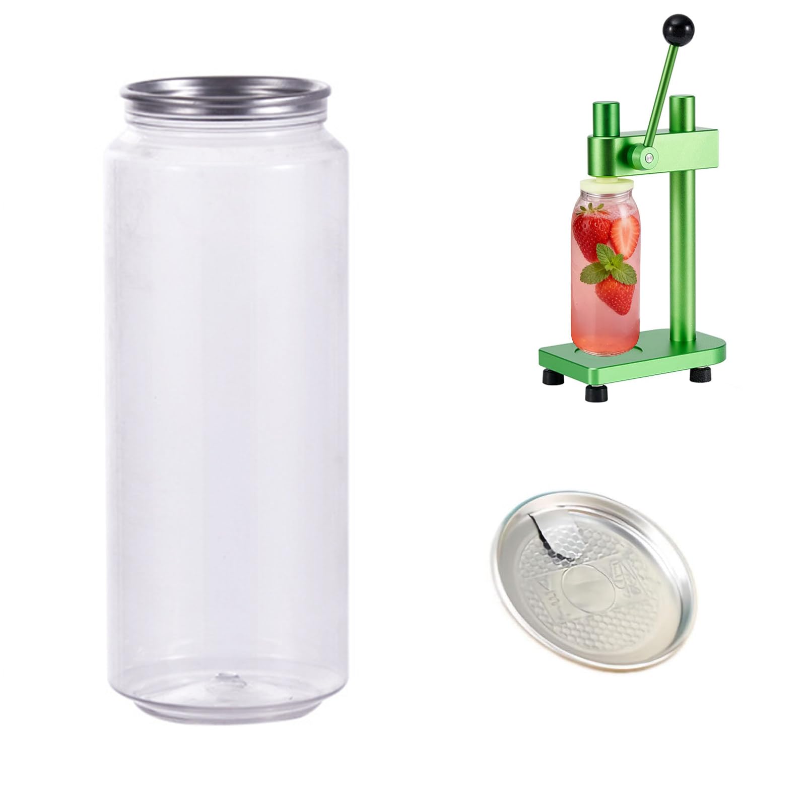 Lot de 100 gobelets jetables en plastique PET avec couvercles en aluminium faciles à ouvrir, 250 ml, de qualité alimentaire, résistant au froid, idéal pour stocker du jus et du café