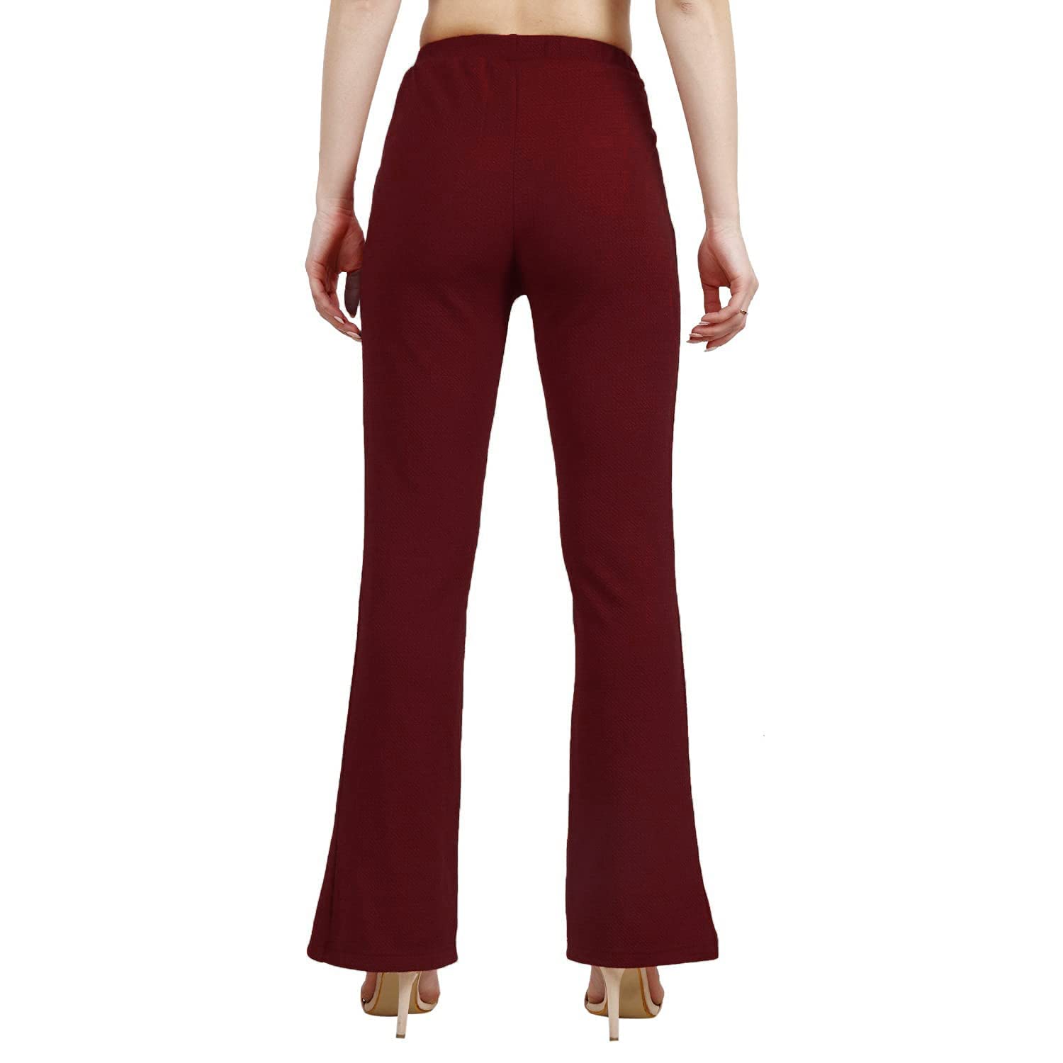 Leriya Fashion Damskie spodnie do jogi Stratchable Work Slacks Business Casual Office Proste nogawki/Bootcut Elastyczne spodnie w talii dla kobiet