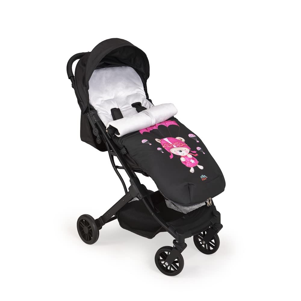 Saco Silla Paseo Universal Interbaby | Saco Bebe Invierno Suave, Cálido, Afelpado | Saco Carro Bebe Invierno Desmontable, Doble Apertura, Lavado Fácil, Materiales Antialérgicos