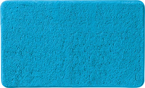Erwin Müller Badematte, Badteppich, Badvorleger Rhodos Uni rutschhemmend türkis Größe 50x80 cm -...