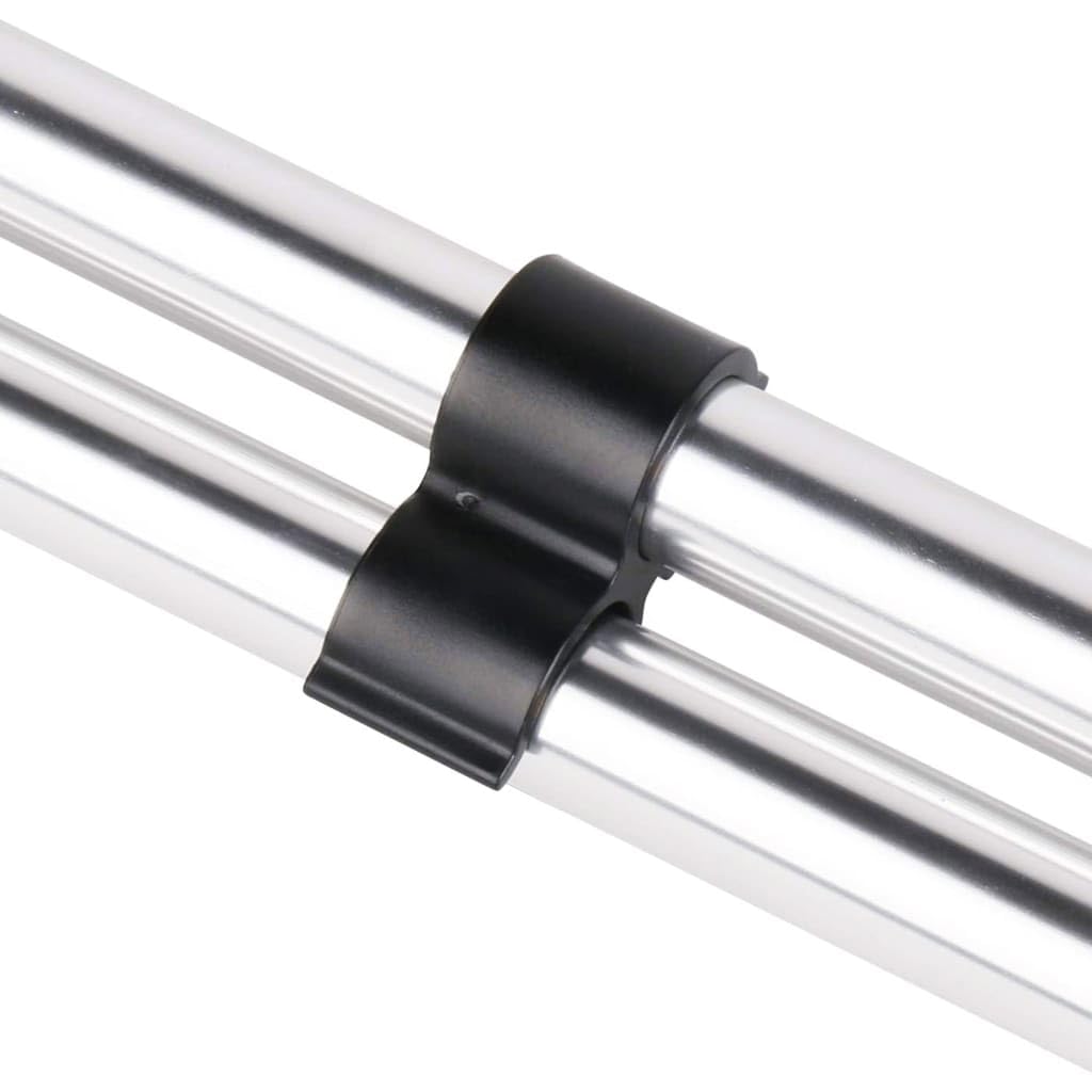 vidaXL 2X Poteaux de Soutien de Dessus Bimini Poteaux de Soutien de Couverture de Bateau Support de Couverture de Bateau Durable Aluminium
