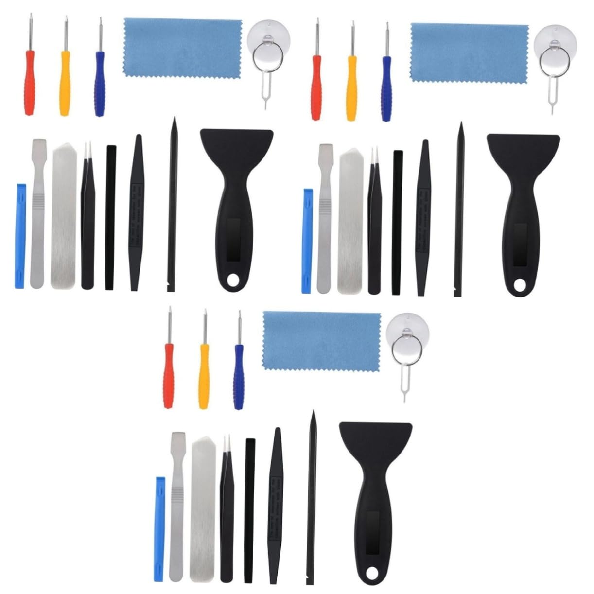 HEMOTON 42 Pcs Repair Kit Cell Phone Cell Phone Opening Tool Opening Disassemble Screwdriver