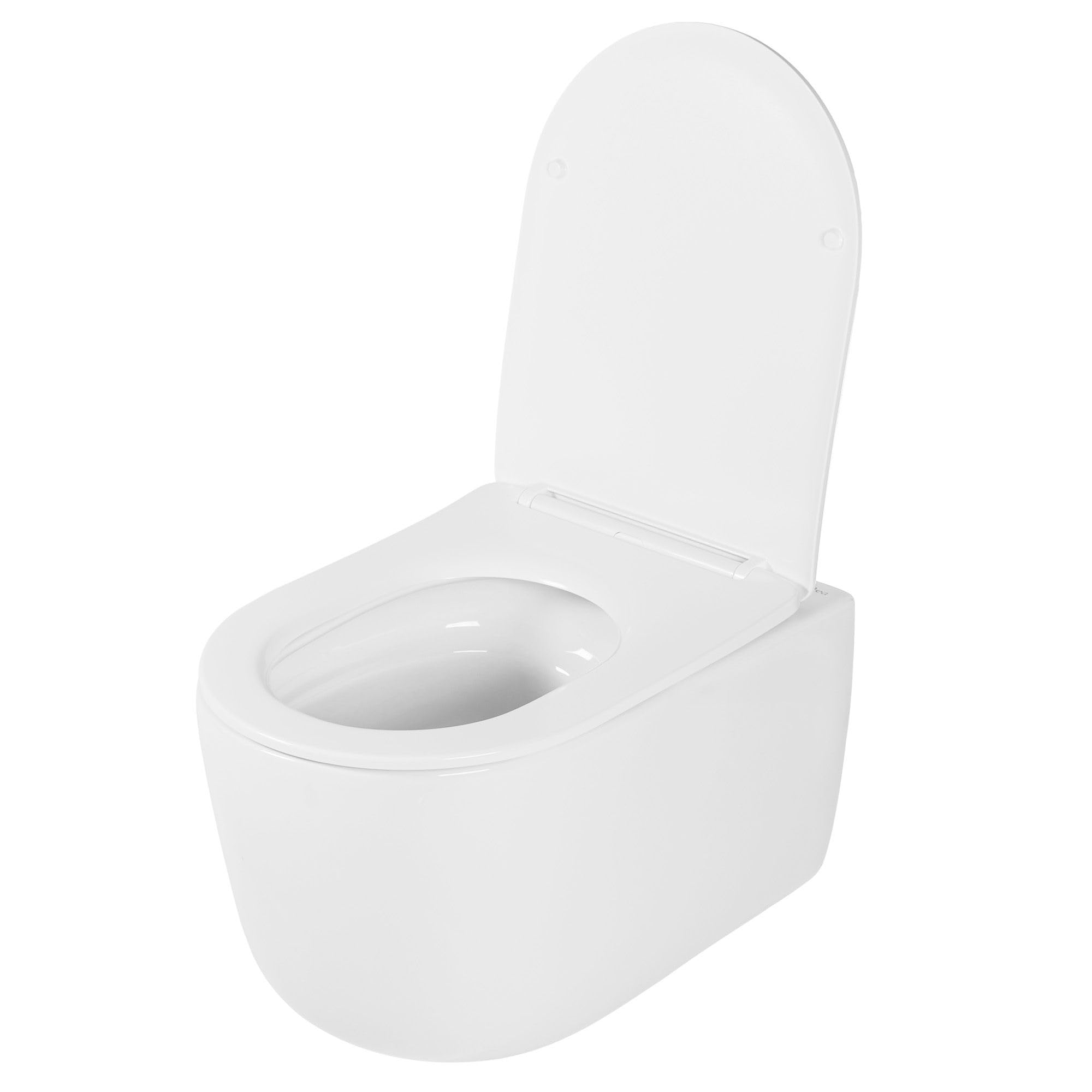 Rea Wandhängendes WC Eddy Turbo Tornado White, Ohne Spülkasten, modernes Design - 52,5X36X36CM