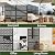 72 Inch Metal Outdoor Privacy Screen Panel, Decorative Privacy Fence for Patio, Garden & Yard, Trash Can Fence Screen, Freestanding, X-Black
