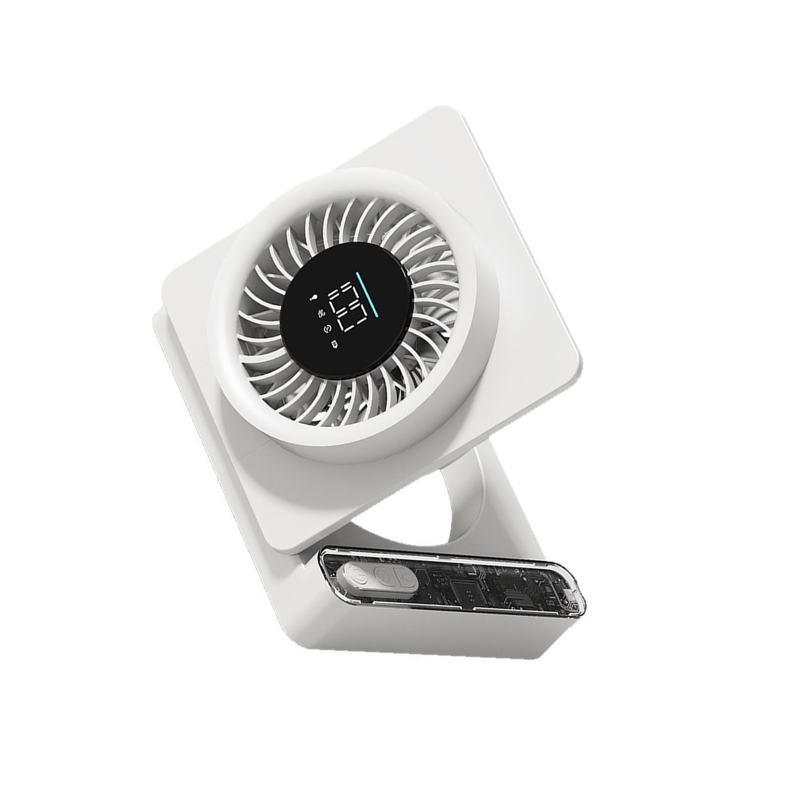 KieTeiiK Handheld Miniature Fan 2000mAh Rechargeable Battery Handheld Cooling Fan Texture Suitable for Students Workers Portable Small Room