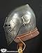 Helmet with Adjustable Visor and Comfortable Cusion Leather Strap Medieval Helmet Armour Battle Gift for Cosplay and LARP