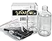 Vivaplex, 2, Large, 8 oz, Empty, Clear Glass Spray Bottles with Black Trigger Sprayers