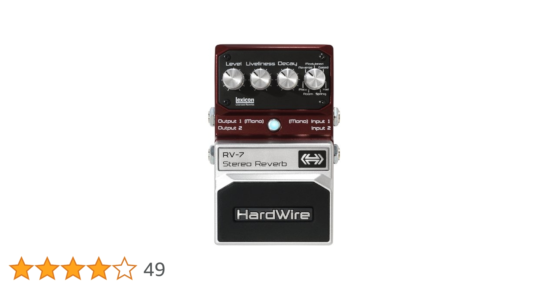 Digitech HardWire RV-7 ステレオリバーブ vintage DigiTech Hardwire RV-7 Stereo Reverb | PrimoFX LLC