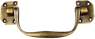 Zavddy-OP Maniglia per Cassetto Mobili Maniglia di tiro di Goccia d'ottone Solido bronzeo Antico per Valigia di Cuoio/Pacchetto del Tronco di 2pcs Maniglia Sportello dell'auto