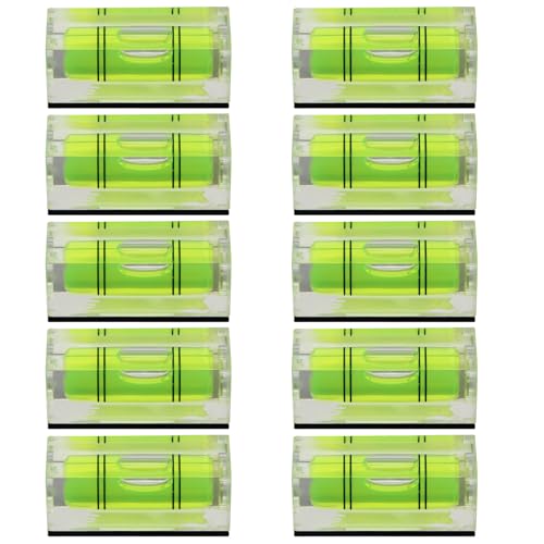 RGYBAO Pack of 5/10 Green Levels Night View Small Green Spirit Levels Upgrades for Accurate Measurements in Various Environmen