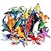 PLULON 32Pcs Meerestierfiguren Spielzeug, Meeresbewohner Tierspielzeug Kinder Spielfiguren Kunststoff Tiere Kuchendeckel für Kinder Party Favor Supplies, Geburtstagsgeschenke
