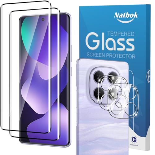 Natbok 2+2 Piezas 3D Protector de Pantalla para Xiaomi Redmi