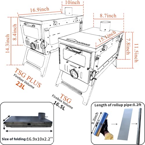 DANCHEL TSG PLUS Titanium Tent Stove