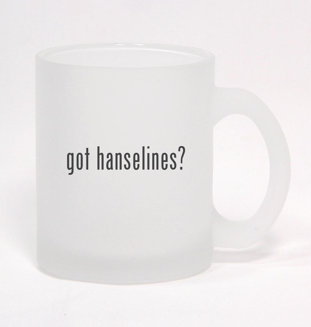 got hanselines? - Frosted Glass Coffee Mug 10oz