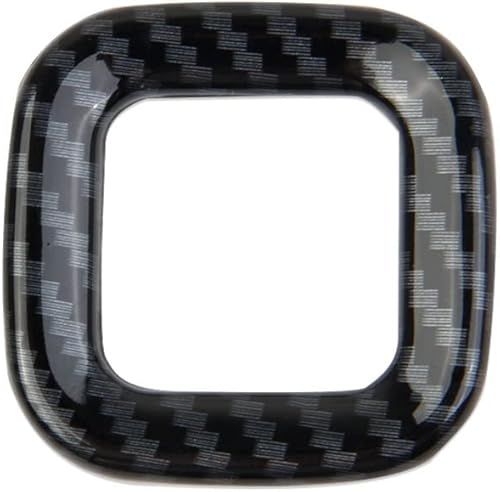 Miniatura 4 de Fewshaw Anillo de botón de freno de estacionamiento electrónico de fibra de carbono para Chevy Silverado 1500GMC Sierra 1500 2020-2025 para Sierra