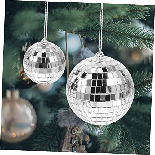 5 piezas de adornos disco reflectantes con espejo para fiesta, boda, Navidad, para clubes nocturnos y eventos temáticos miniatura 3