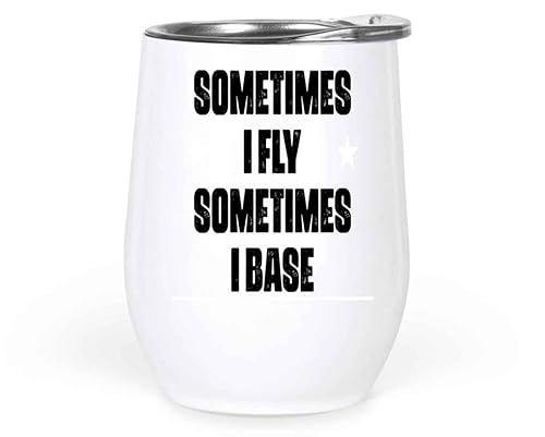 Inspirational Yoga & Meditation Gift for Couples - Fly Base Posture Quote - Ideal Present for a Brother and Sister-in-law - 12 Oz White Stainless