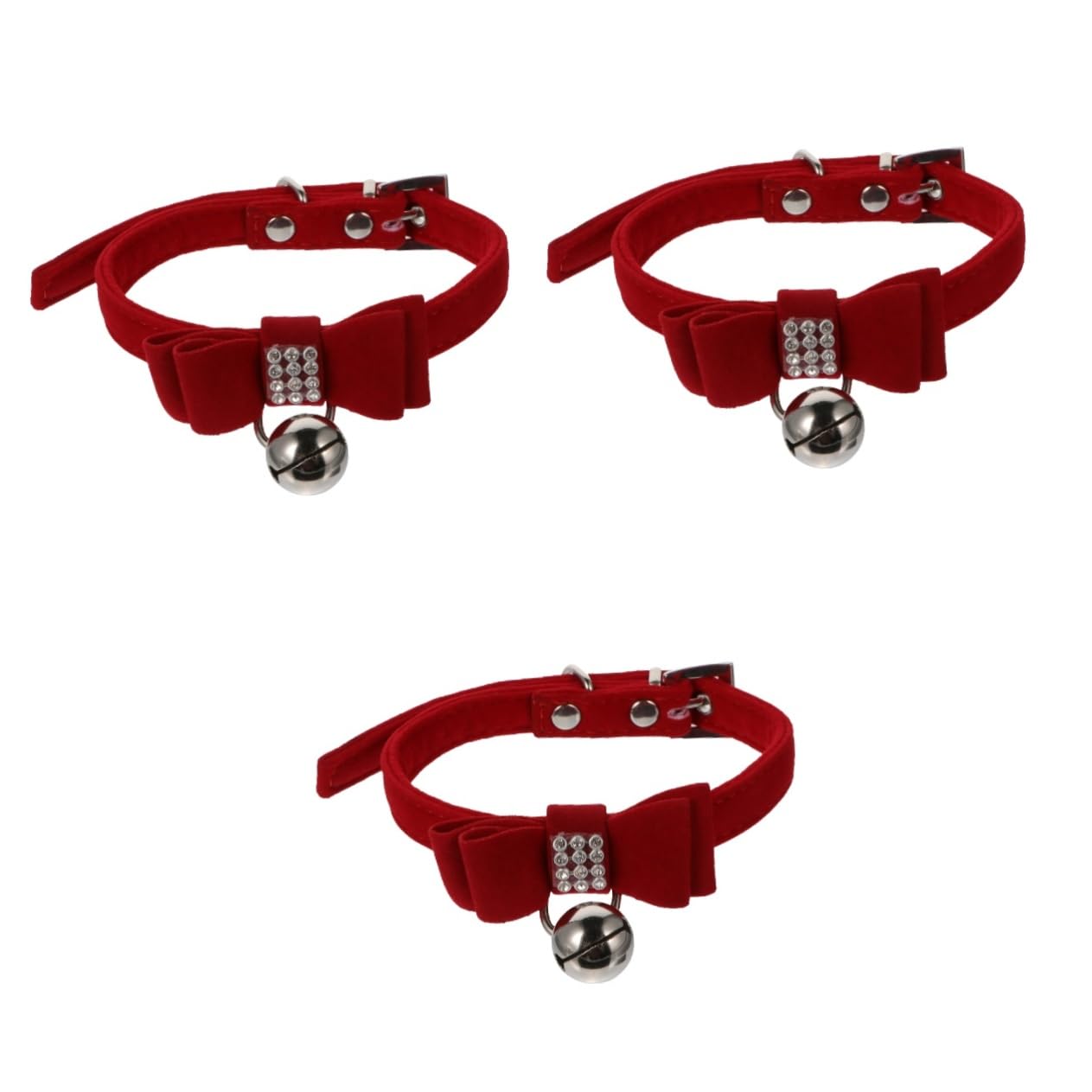 Collier pour chaton et chiot YARNOW avec strass et clochette pour animal de compagnie
