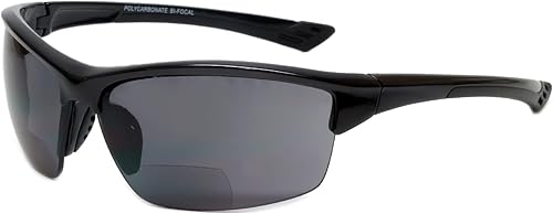 Miniatura 3 de Calabria Sport 202BF - Gafas de seguridad bifocales para lectura para hombres y mujeres, antivaho envolvente, protección UV tintada, sin montura