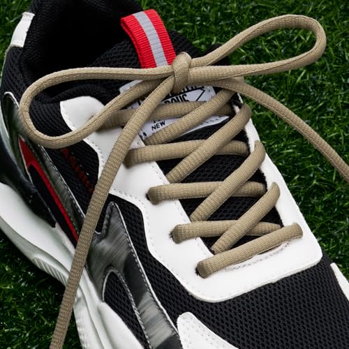Image of 2 Pairs Oval Athletic Shoelaces 33 Colors 1 /4 inch Half Round Shoe Laces for Sneakers