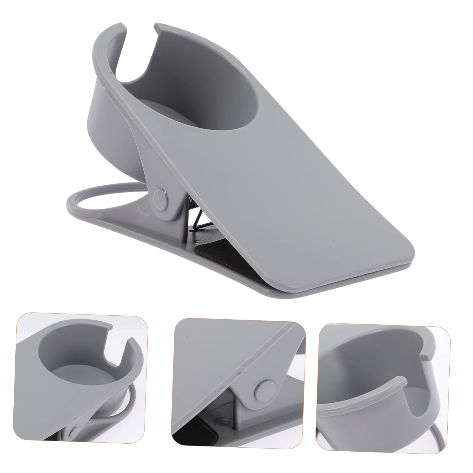 IWOWHERO Table Side Cup Clip Water Bottle Holder for Desk Edges for Mugs Drinks and Accessories Organization Convenient Clamp Design for Home and Office Use