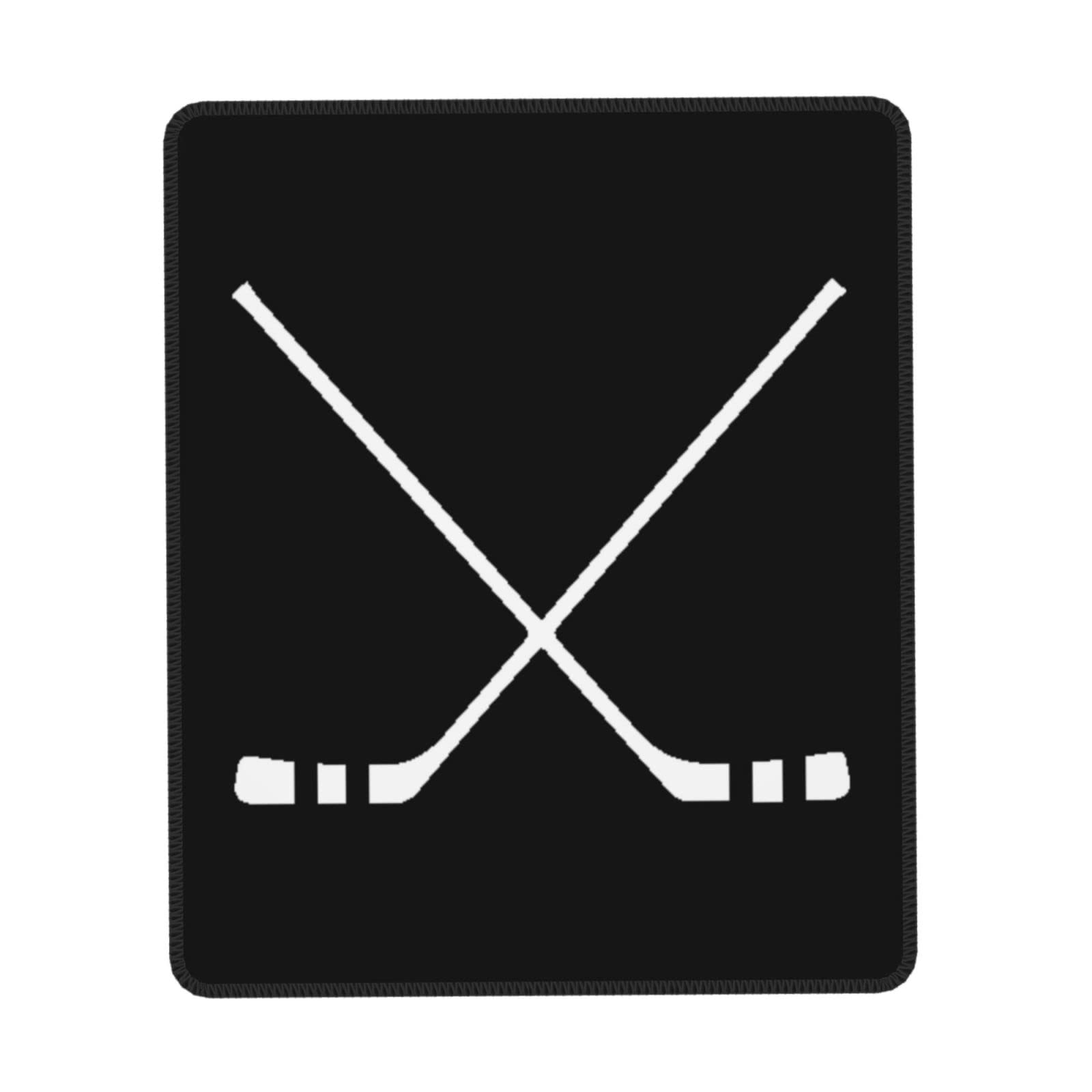 Haebfsl Field Hockey Field Hockey Stick Mouse Pad - Washable Square Cloth Mousepad for Office Laptop, 7 X 8.6 in Non-Slip Rubber Base, Ideal for Wireless and Computer Mice On Desk