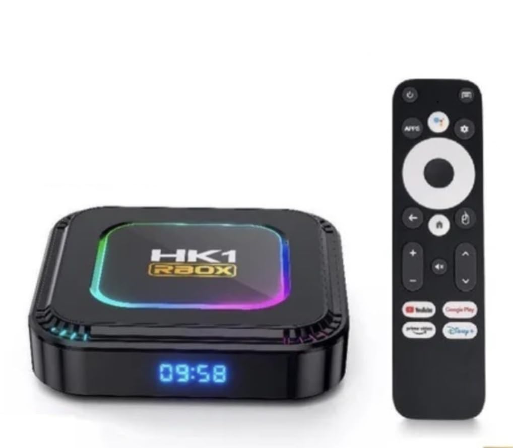 HK1 Rbox K8 Android Tv Box 4k Smart Android 13 Tv box 4GB - 32GB With Voice Remote