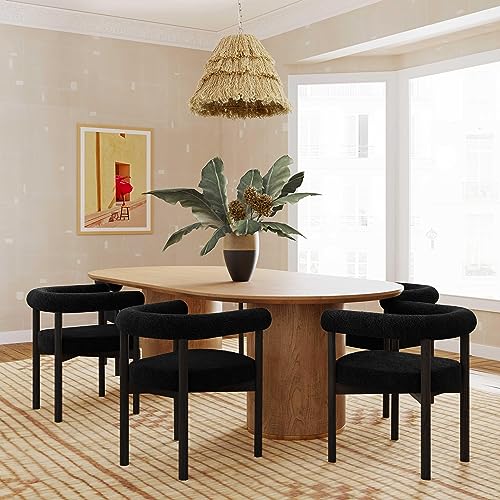 Tov Furniture Spara Black Performance Boucle Dining Chair