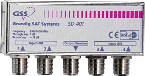 Preisvergleich Produktbild Grundig SAT Systems DiSEqC SD 401 - Multischalter für Satellitensignal