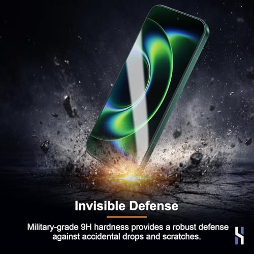Image of Tempered Glass for Xiaomi 17 Ultra and Xiaomi 17 Pro Max (6.9 Inch) Military Grade 9H Screen Guard, Anti-Scratch, Shatterproof, Edge to Edge Full Coverage - Black Border
