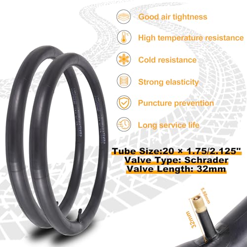 20 x 2.125 Inch Bicycle Tires and Tubes, 20 Inch Bike Tire