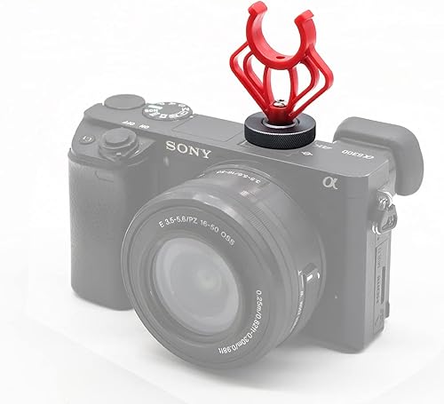 Miniatura 3 de 2 soportes de soporte de montaje de choque para micrófono de cámara, soporte de montaje hembra de tornillo de 14 pulgadas para RODE VideoMicro, MM1,