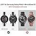 V-MORO No Gaps Metal Strap Compatible with Galaxy Watch 46mm(2019 released) Band with Clips Solid Stainless Steel Bracelet for Samsung Galaxy Watch 46mm R800(2019) Silver Black