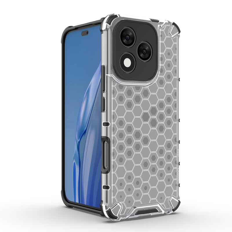 Image of Plastic Bumper Back Case Cover for Honor 400 Lite 5G (Transparent)